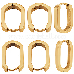 8 Pairs 2 Colors 304 Stainless Steel Huggie Hoop Earrings&nbsp;STAS-SC0021-28G