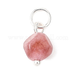 Natural Colorful Tourmaline Dice Charms&nbsp;PALLOY-JF04580-03