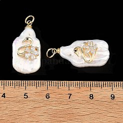 Natural Baroque Keshi Pearl Pendants&nbsp;PALLOY-JF06006