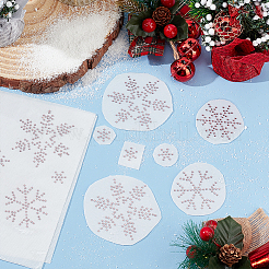 Snowflake Pattern Hotfix Rhinestones&nbsp;DIY-WH0430-205E