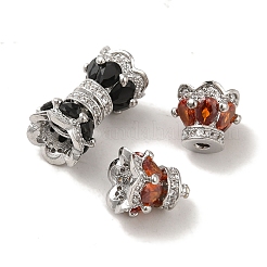 Rack Plating Brass Cubic Zirconia Glass Pendants&nbsp;KK-S368-03P