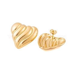 Ion Plating(IP) 304 Stainless Steel Stud Earrings for Women&nbsp;EJEW-P279-51G
