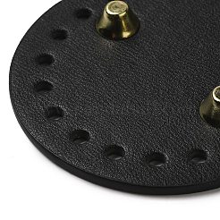 PU Leather Oval Long Bottom for Knitting Bag&nbsp;DIY-K079-01C