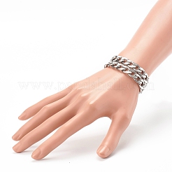 Tarnish Resistant 304 Stainless Steel Curb Chains Bracelets&nbsp;BJEW-JB06273