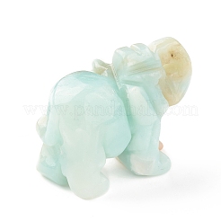 Elephant Natural Gemstone Figurine Display Decoration&nbsp;G-F737-02B