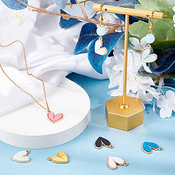 48Pcs 8 Colors Acrylic Pendants&nbsp;FIND-SC0005-19