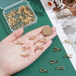 50Pcs Brass Pinch Bails&nbsp;KK-UN0005-32