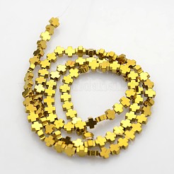 Electroplate Non-magnetic Synthetic Hematite Beads Strands&nbsp;G-J211-02