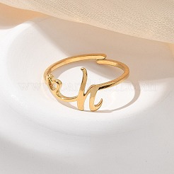 304 Stainless Steel Cuff Rings for Women&nbsp;RJEW-D285-01G-H