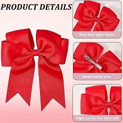 Bowknot Polyester Alligator Hair Clips for Women Girls&nbsp;OHAR-CP0001-26A