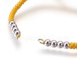 Nylon Cord Braided Bead Bracelets Making&nbsp;BJEW-F360-FP22