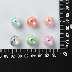 30Pcs Gradient Color Opaque Resin Beads&nbsp;RESI-CJ0003-09