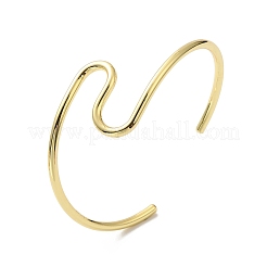 Rack Plating Brass Cuff Bangles&nbsp;BJEW-A137-09G