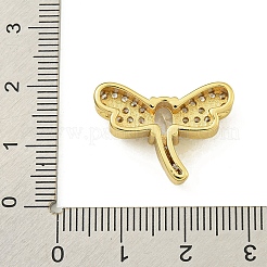 Rack Plating Brass Pave Cubic Zirconia Enamel Beads&nbsp;KK-U029-16G