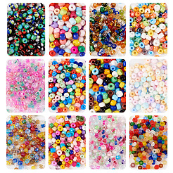 180g 12 Colors Glass Seed Beads&nbsp;SEED-TA0001-35