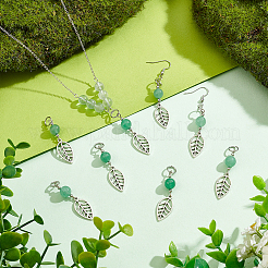 4Sets Leaf Tibetan Style Alloy Pendants&nbsp;FIND-UN0002-74