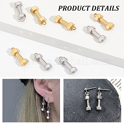 8Pcs 2 Colors 304 Stainless Steel Pendants&nbsp;STAS-UN0059-56