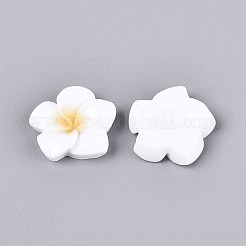Plumeria Flower Opaque Resin Cabochons&nbsp;CRES-T025-30A-02