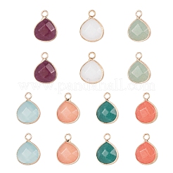 14Pcs 7 Style Natural White Jade Pendants&nbsp;G-LS0002-06