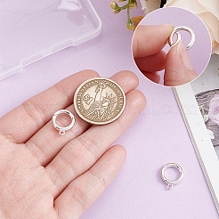 2Pcs Sterling Silver Spring Gate Rings&nbsp;STER-NB0001-41