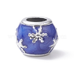 Christmas Theme Alloy Enamel European Beads&nbsp;MPDL-Q213-22P