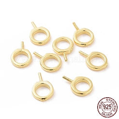 925 Sterling Silver Screw Eye Peg Bails&nbsp;STER-D035-42G
