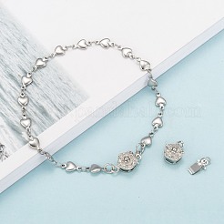 Platinum Plated Brass Box Clasps&nbsp;X-KK64