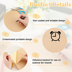 A4 Rectangle Printable Blank Kraft Paper Self Adhesive Stickers&nbsp;STIC-WH0002-026