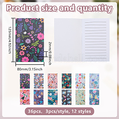 36Pcs 12 Styles Rectangle Notebook Set&nbsp;DIY-GO0002-87