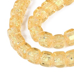 Handmade Foil Glass Beads Strands&nbsp;FOIL-Q002-04H