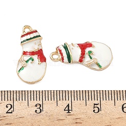 Christmas Alloy Enamel Pendants&nbsp;ENAM-I073-03G