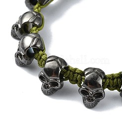 Halloween Theme Adjustable Nylon Cord Braided Beads Bracelets&nbsp;BJEW-JB10916-S