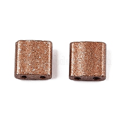 2-Hole Baking Paint Glass Seed Beads&nbsp;SEED-S023-17C-21