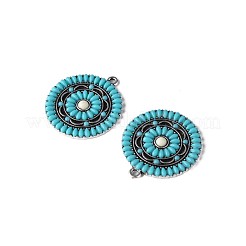 Synthetic Turquoise Pendants&nbsp;PALLOY-N157-034