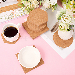 Self-adhesive Cork Coaster&nbsp;AJEW-WH20042-14B