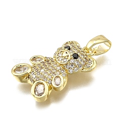 Brass Micro Pave Cubic Zirconia Pendants&nbsp;LS-KK-Z100-15G