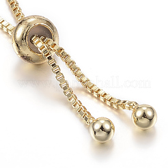 Adjustable Brass Micro Pave Cubic Zirconia Bolo Bracelets&nbsp;BJEW-E321-01