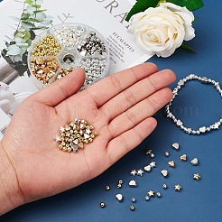 DIY Heart & Star Beads Bracelet Making Kit&nbsp;DIY-YW0004-30