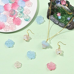 80Pcs 4 Colors Transparent Glass Beads&nbsp;GLAA-YW0005-94