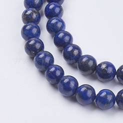 Natural Lapis Lazuli(Filled Color Glue) Beads Strands&nbsp;G-K269-02-8mm