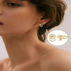 6Pcs Brass Ear Nuts&nbsp;KK-LP0004-01G