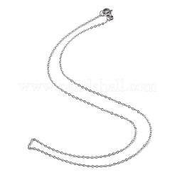 Tarnish Resistant 304 Stainless Steel Cable Chain Necklaces&nbsp;STAS-O053-07P