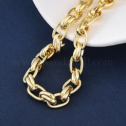 Brass Cable Chain Bracelets for Women Men&nbsp;BJEW-K273-02G