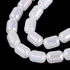 Electroplate Imitation Jade Glass Beads Strands&nbsp;EGLA-Q132-03B-B01
