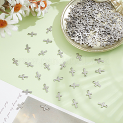 200Pcs Cross 304 Stainless Steel Charms&nbsp;STAS-ME0001-72