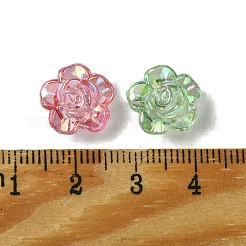 UV Plating Iridescent Transparent Acrylic Beads&nbsp;LS-OACR-O006-07D