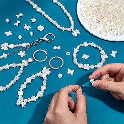 500Pcs 14 Styles Imitated Pearl Acrylic Beads&nbsp;PACR-OC0001-01