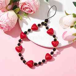 Acrylic Beaded Mobile Straps&nbsp;HJEW-JM01826