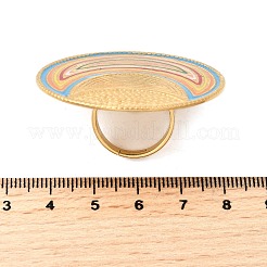 304 Stainless Steel Enamel Finger Rings for Women&nbsp;RJEW-M102-02G