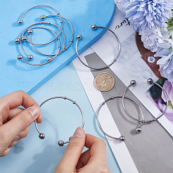 10Pcs Fashion 304 Stainless Steel Cuff Bangles Set&nbsp;BJEW-SC0001-20